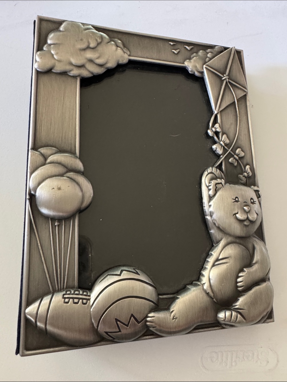 Silver Teddy Bear Photo Frame - QUALITY NWOT